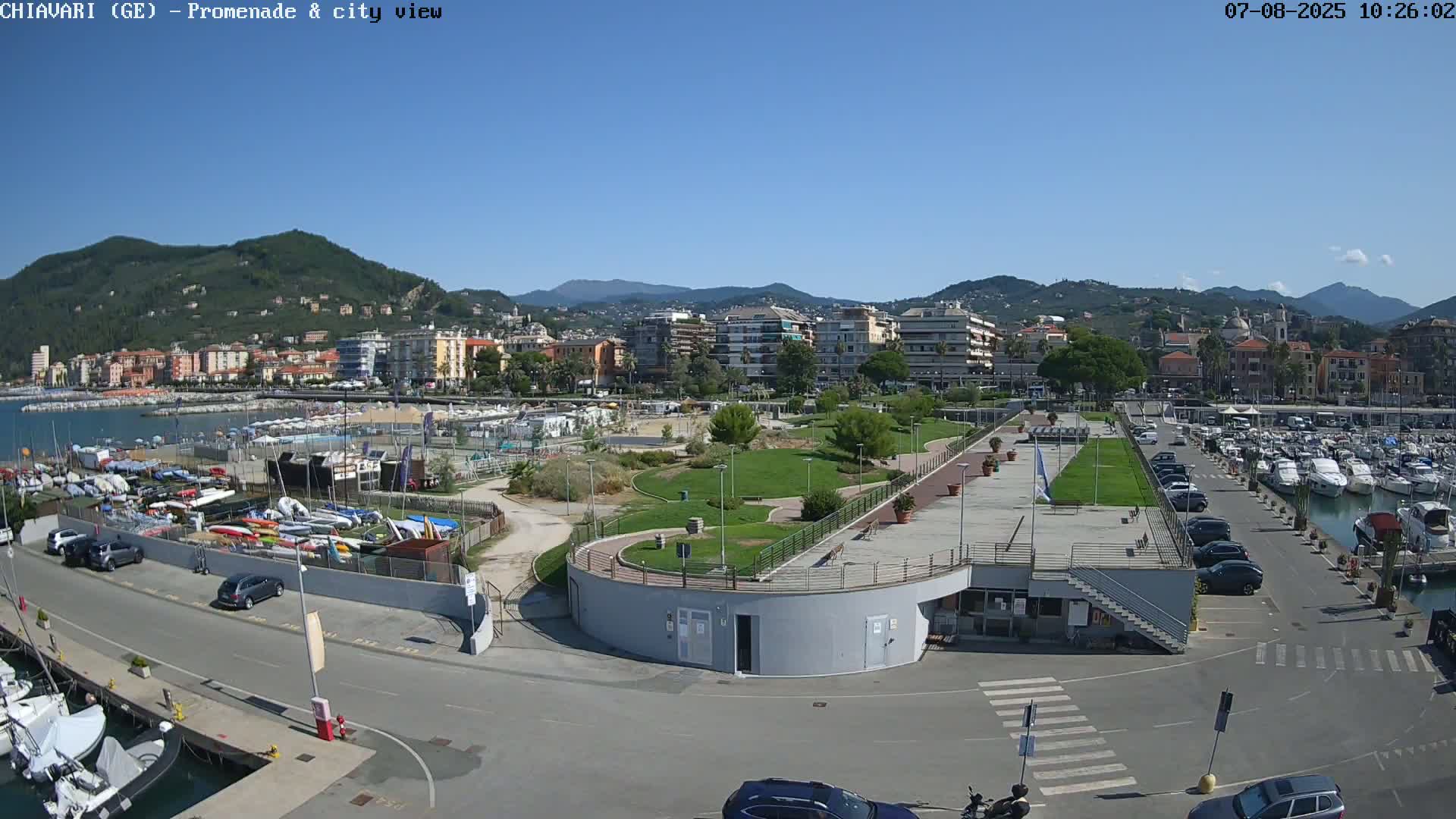 Chiavari Tourist Port Live Cam - Genoa, Liguria, Italy