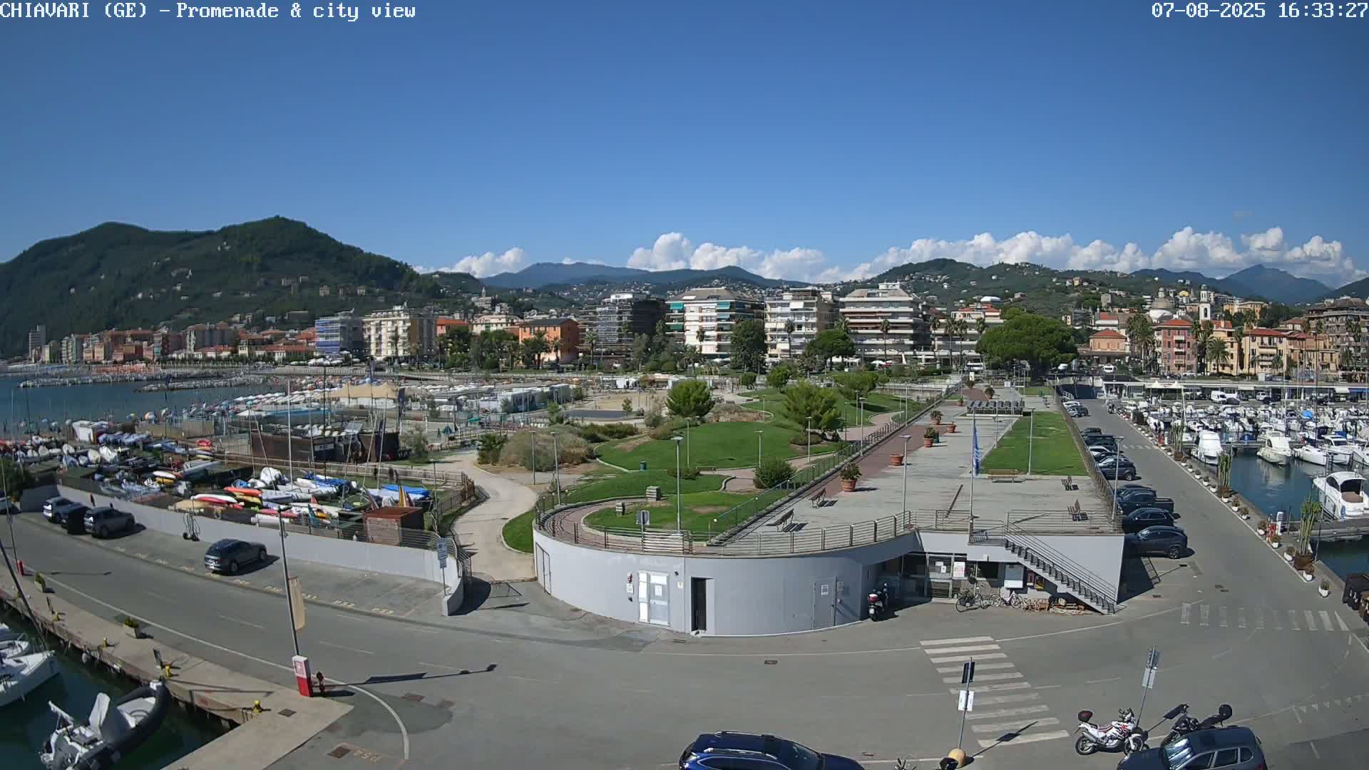 Chiavari Tourist Port Live Cam - Genoa, Liguria, Italy