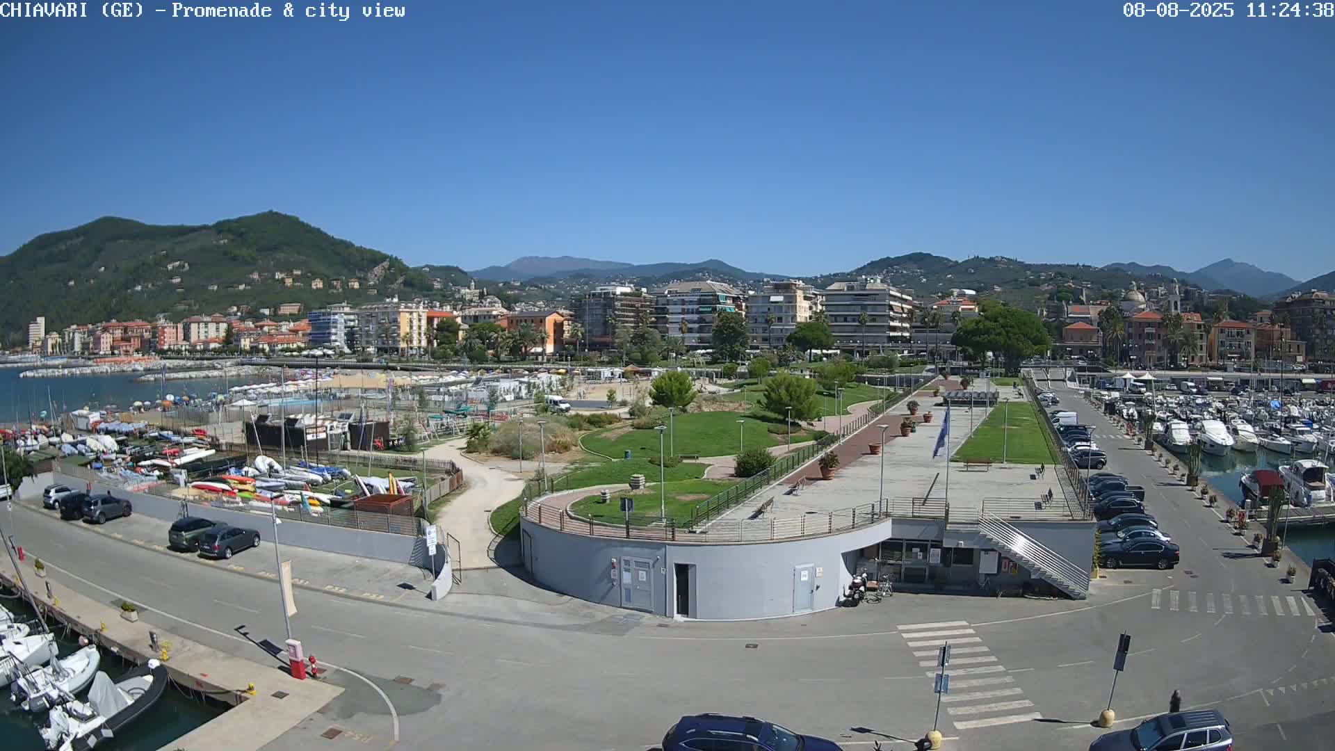 Chiavari Tourist Port Live Cam - Genoa, Liguria, Italy