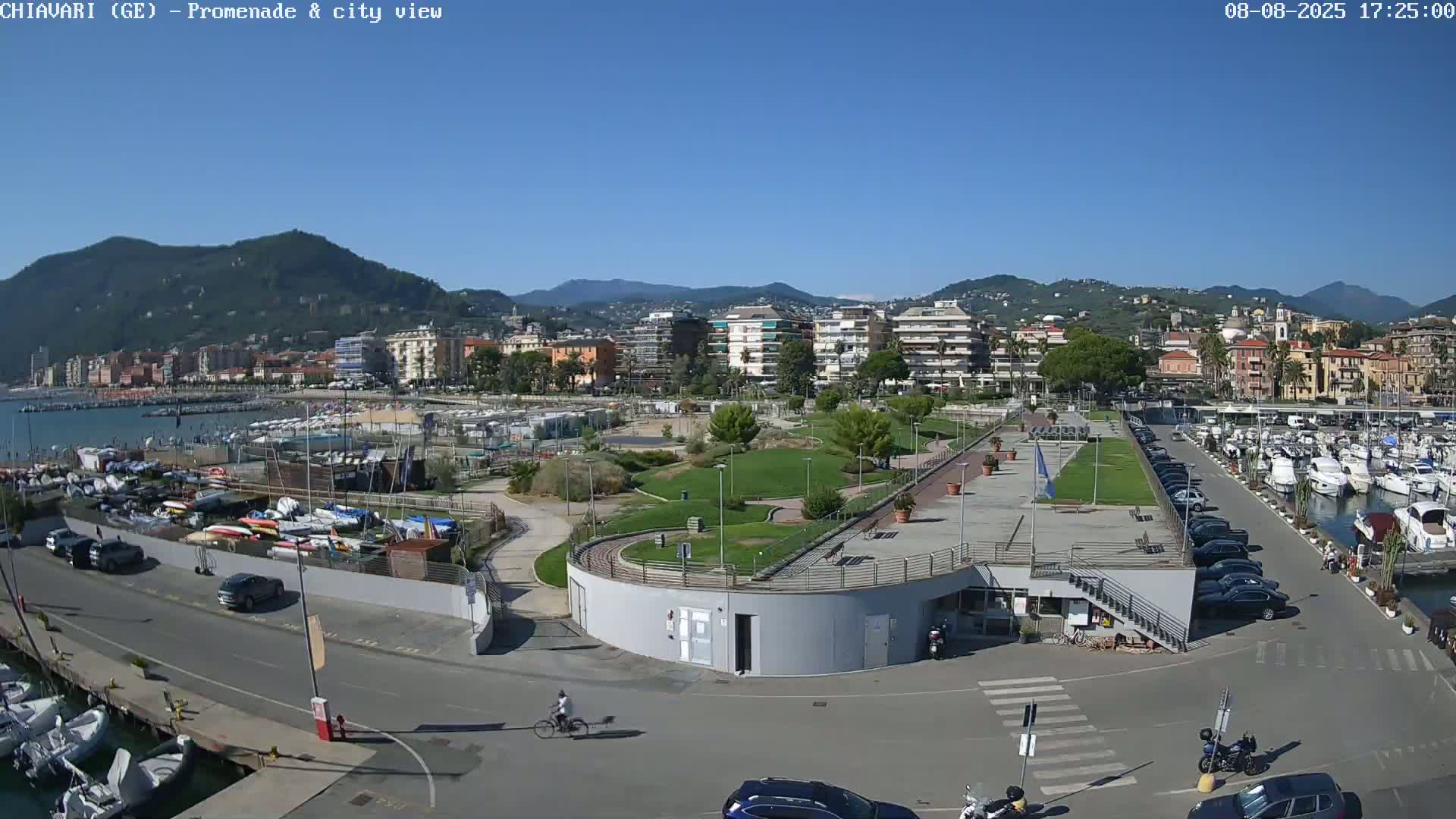 Chiavari Tourist Port Live Cam - Genoa, Liguria, Italy