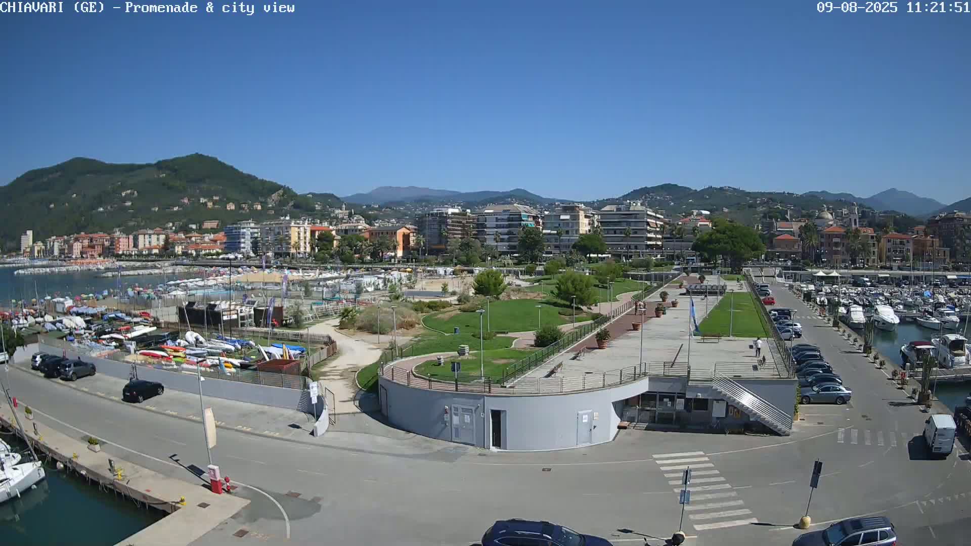 Chiavari Tourist Port Live Cam - Genoa, Liguria, Italy