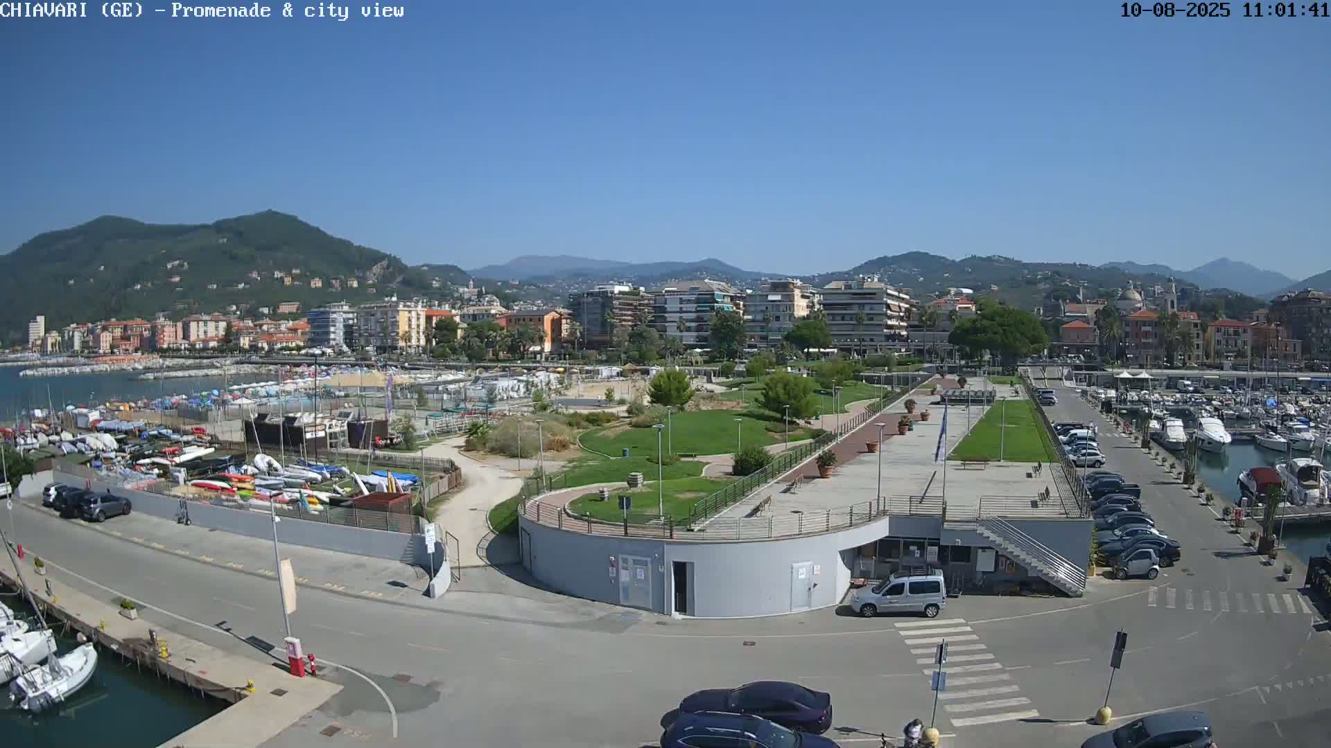 Chiavari Tourist Port Live Cam - Genoa, Liguria, Italy