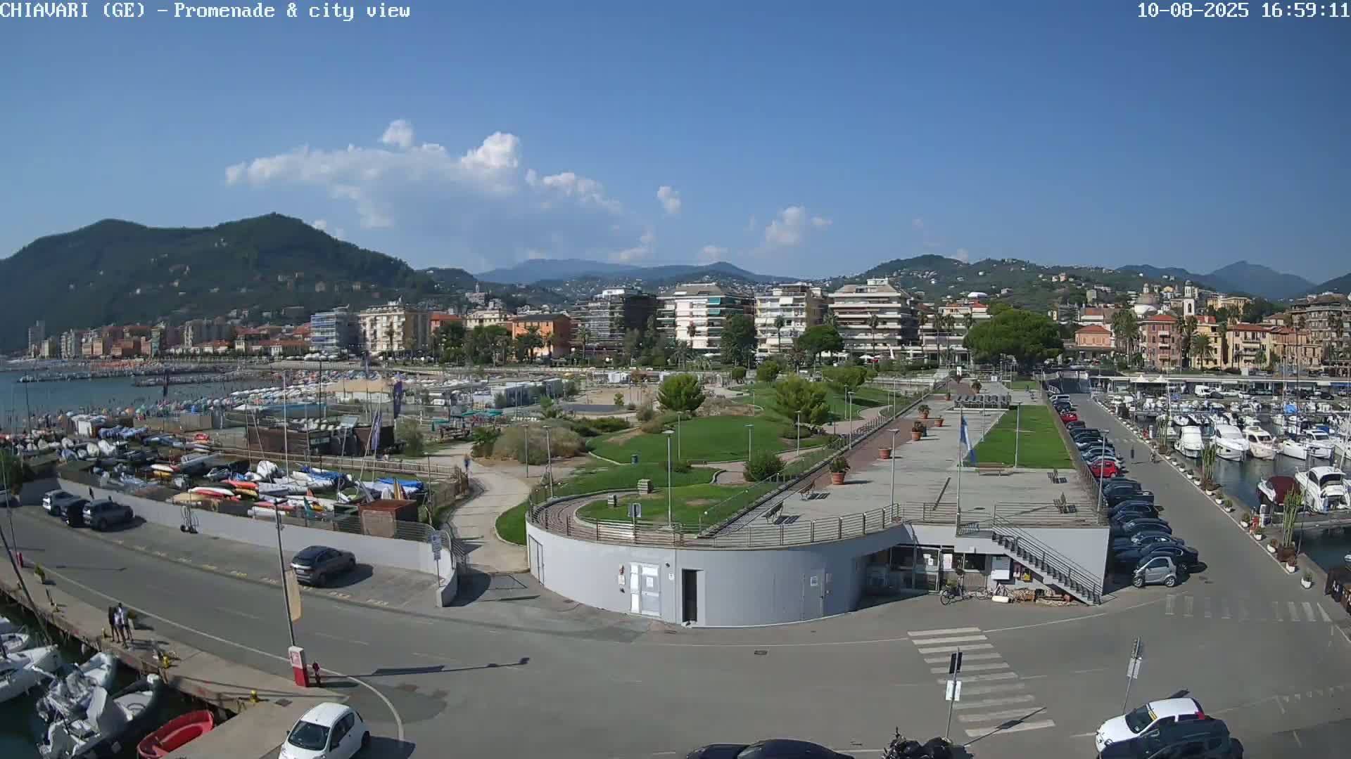 Chiavari Tourist Port Live Cam - Genoa, Liguria, Italy