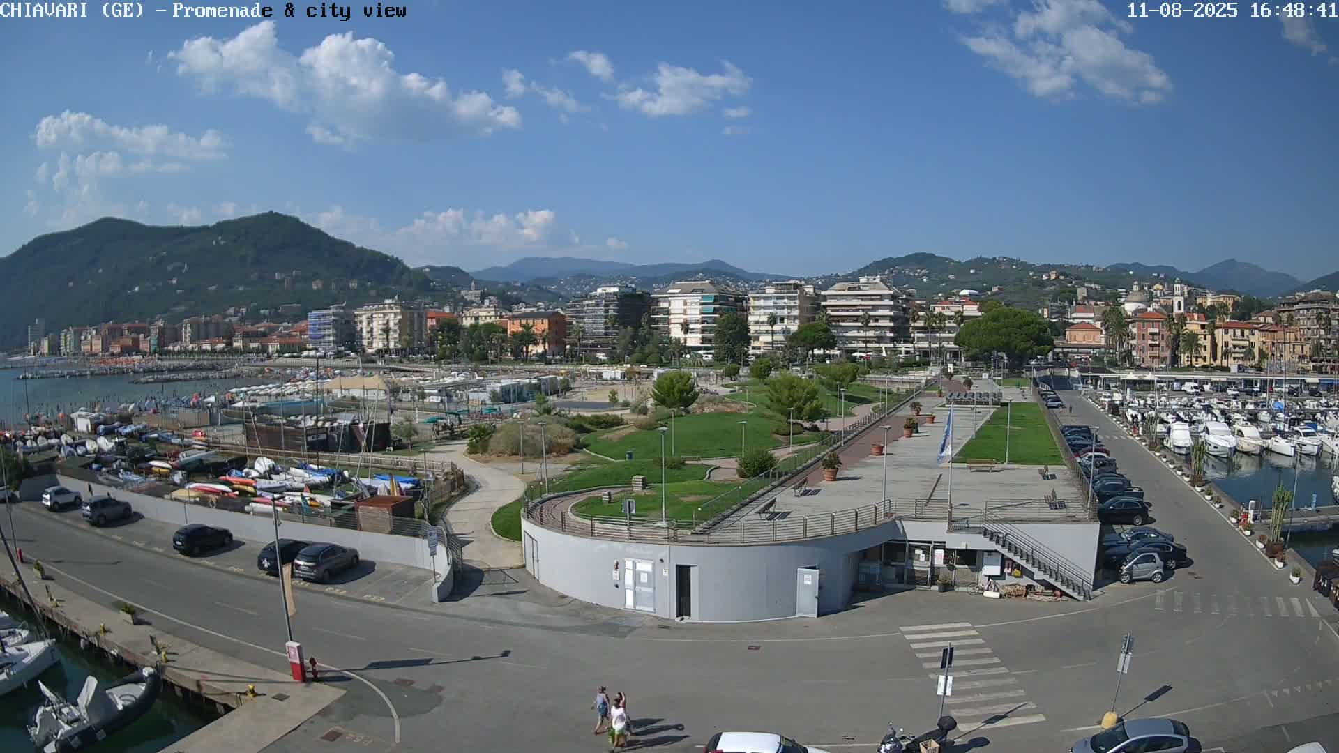 Chiavari Tourist Port Live Cam - Genoa, Liguria, Italy