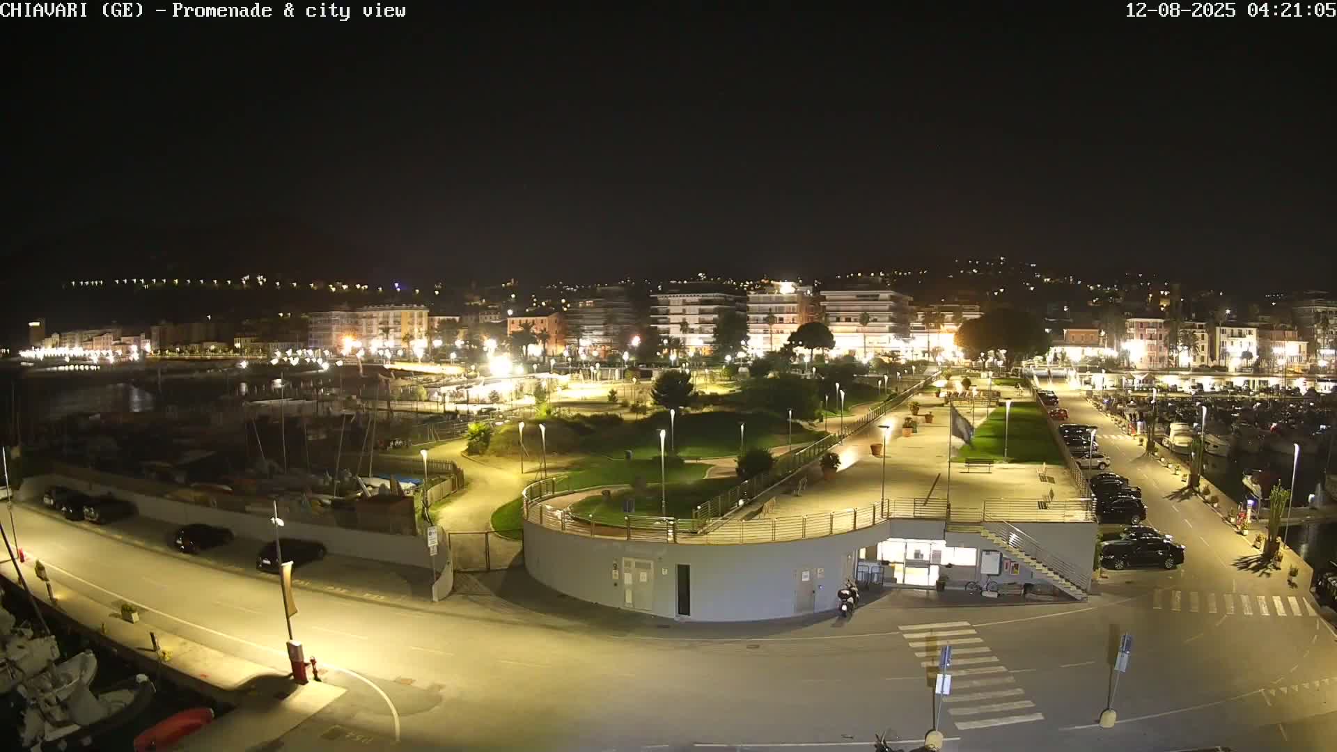 Chiavari Tourist Port Live Cam - Genoa, Liguria, Italy