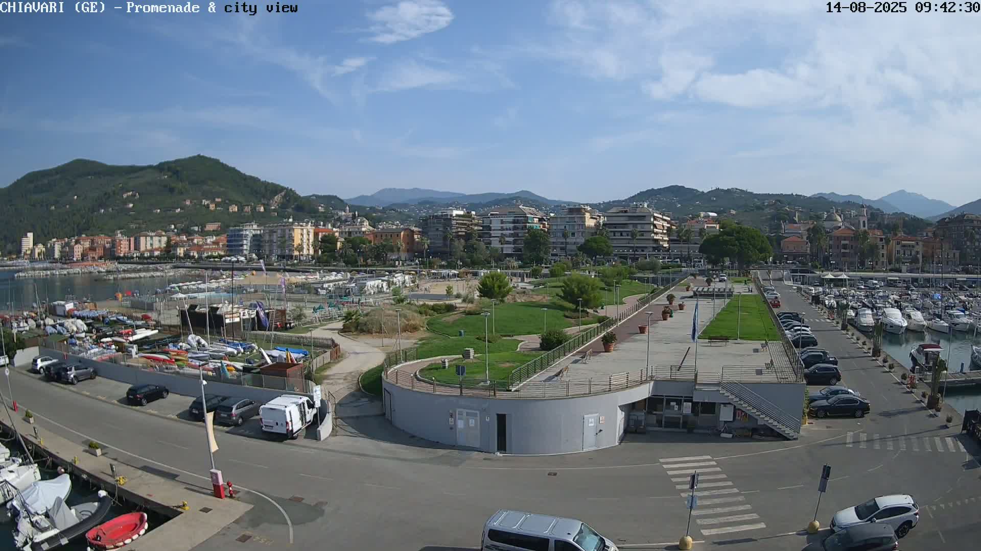 Chiavari Tourist Port Live Cam - Genoa, Liguria, Italy