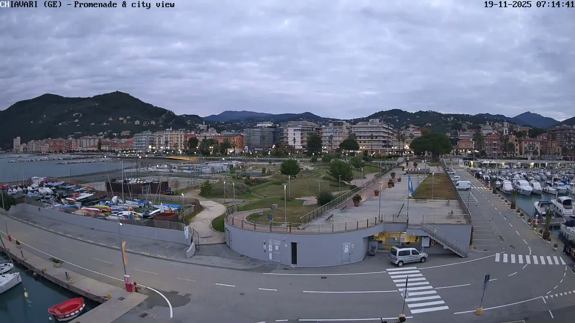 Chiavari Tourist Port Live Cam - Genoa, Liguria, Italy