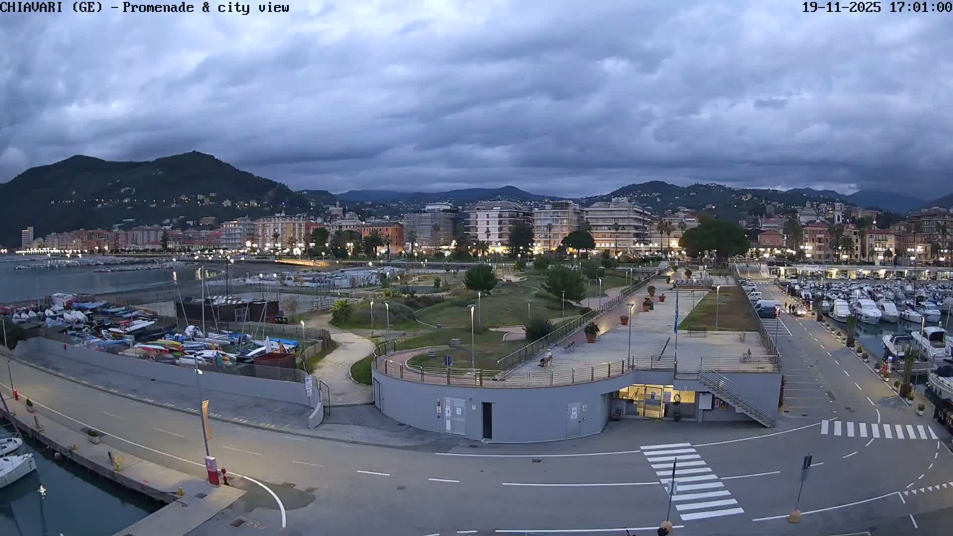 Chiavari Tourist Port Live Cam - Genoa, Liguria, Italy