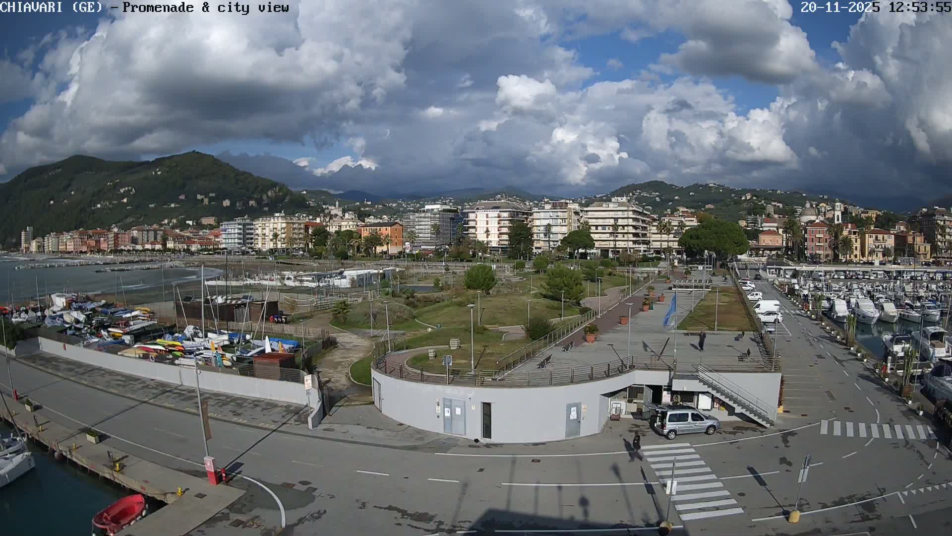 Chiavari Tourist Port Live Cam - Genoa, Liguria, Italy