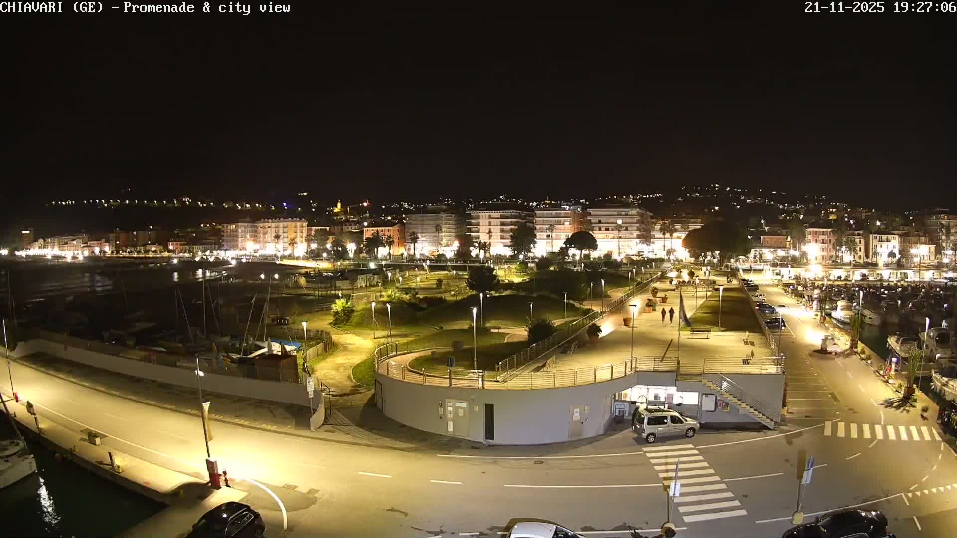 Chiavari Tourist Port Live Cam - Genoa, Liguria, Italy