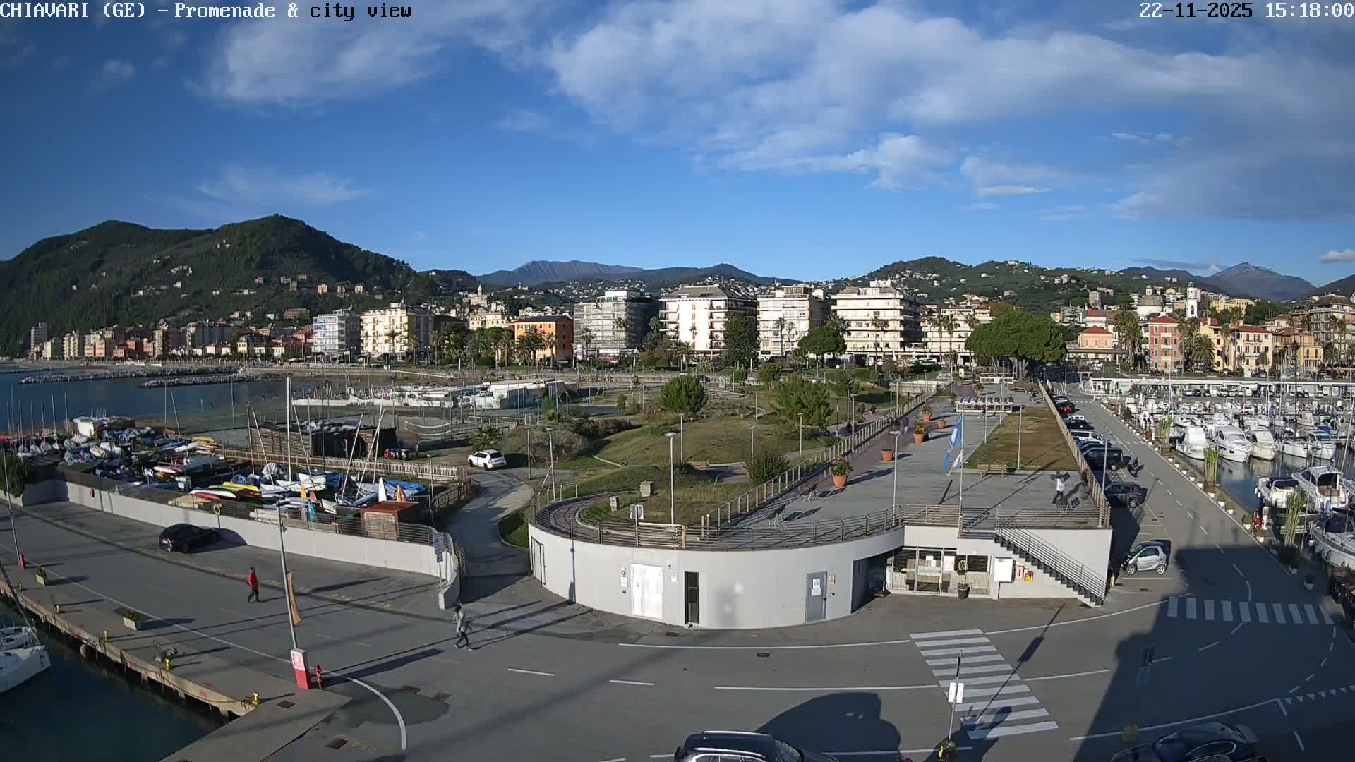 Chiavari Tourist Port Live Cam - Genoa, Liguria, Italy