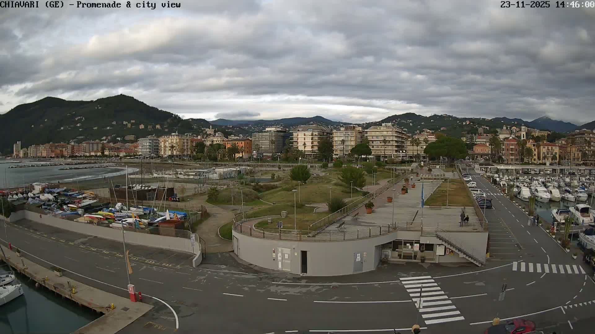 Chiavari Tourist Port Live Cam - Genoa, Liguria, Italy