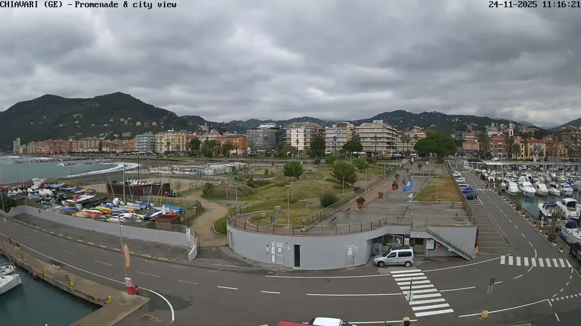 Chiavari Tourist Port Live Cam - Genoa, Liguria, Italy
