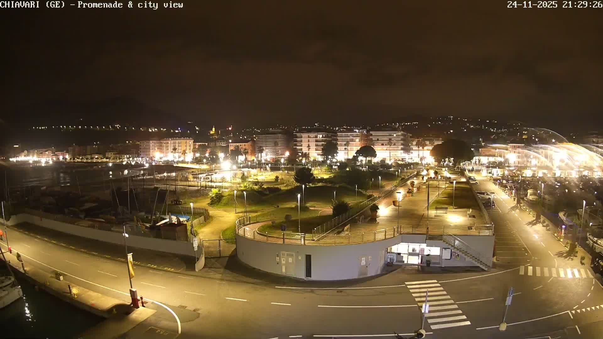 Chiavari Tourist Port Live Cam - Genoa, Liguria, Italy