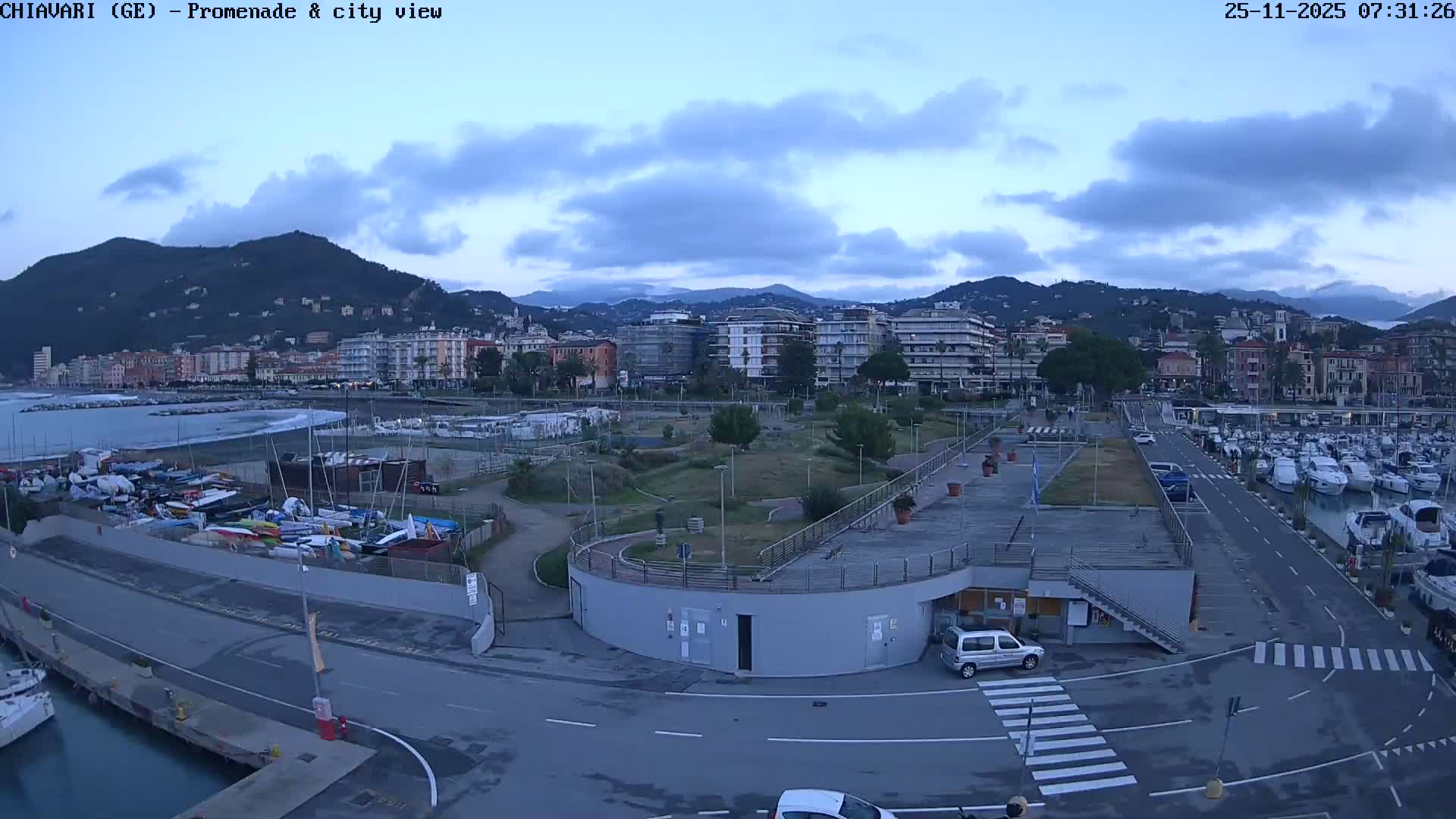 Chiavari Tourist Port Live Cam - Genoa, Liguria, Italy