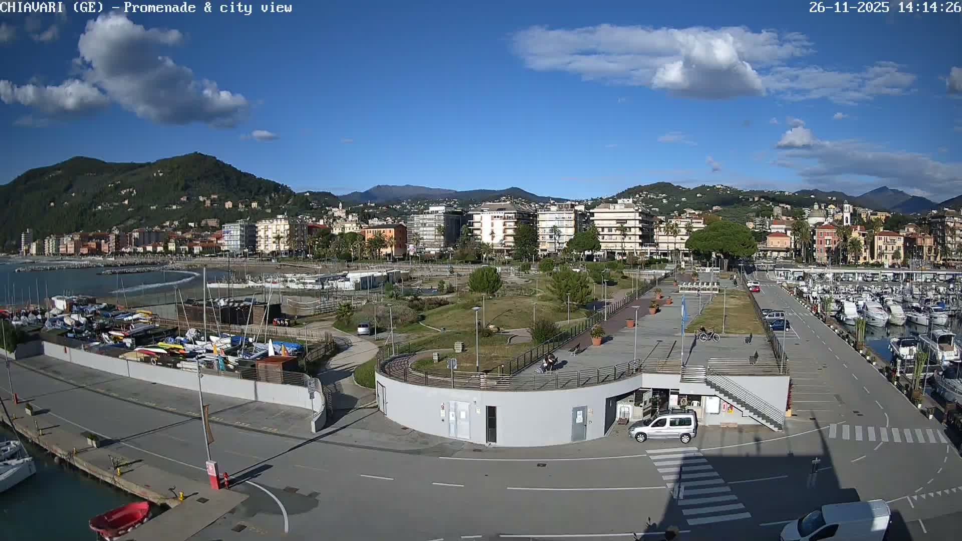 Chiavari Tourist Port Live Cam - Genoa, Liguria, Italy