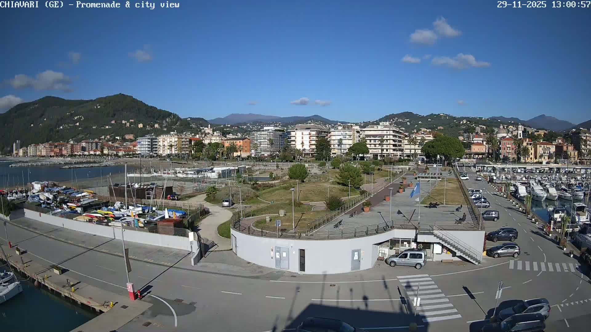 Chiavari Tourist Port Live Cam - Genoa, Liguria, Italy