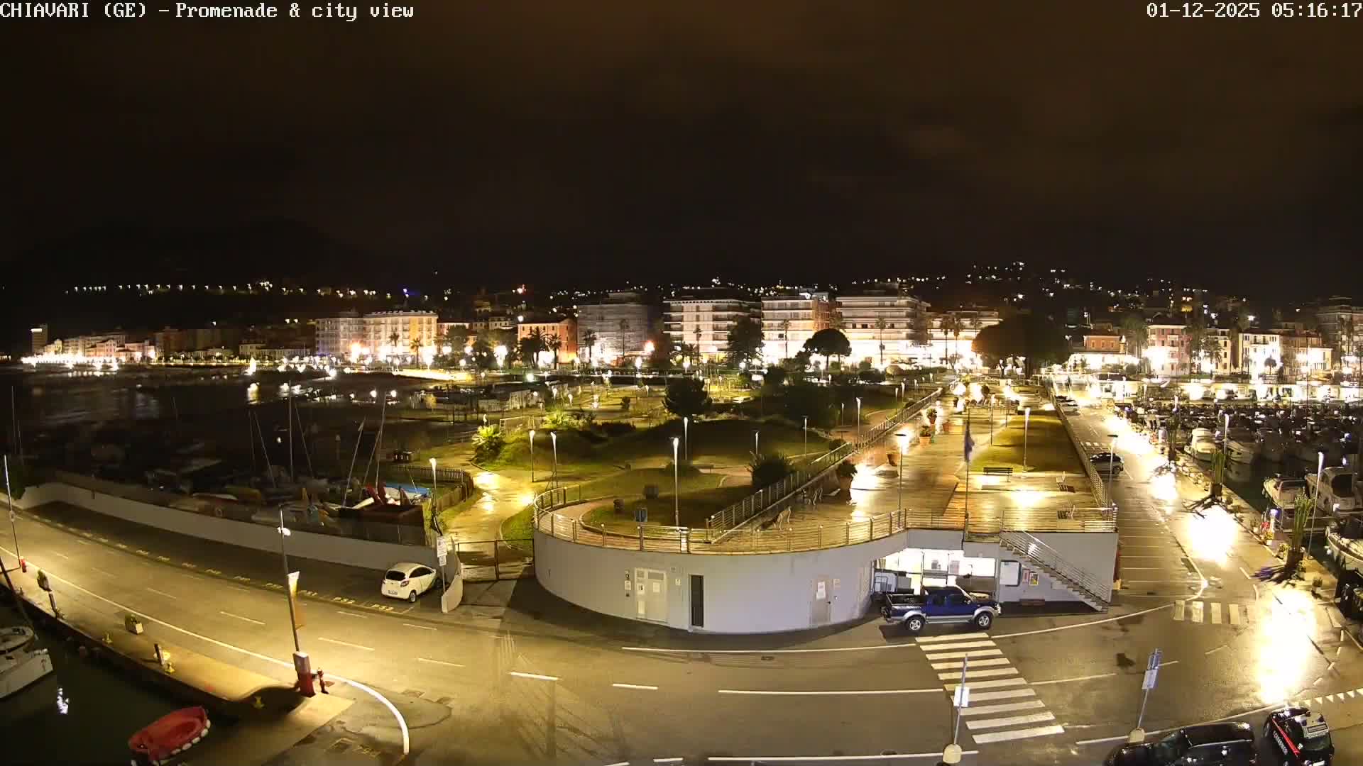 Chiavari Tourist Port Live Cam - Genoa, Liguria, Italy