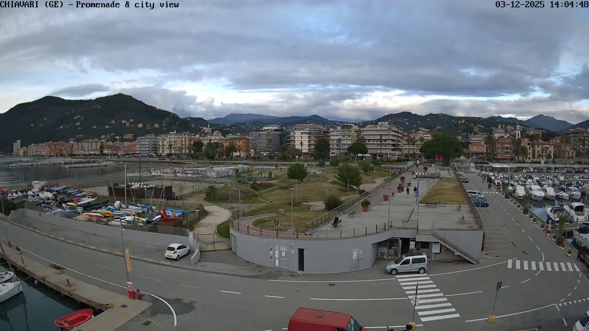 Chiavari Tourist Port Live Cam - Genoa, Liguria, Italy