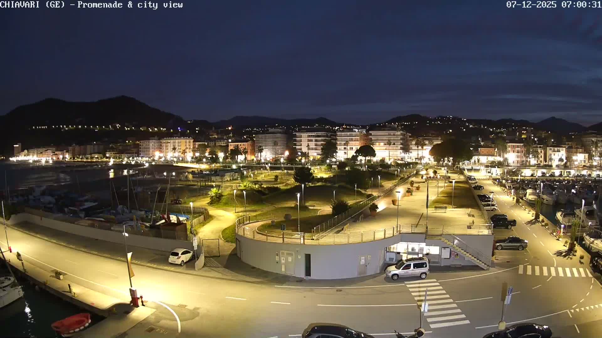 Chiavari Tourist Port Live Cam - Genoa, Liguria, Italy