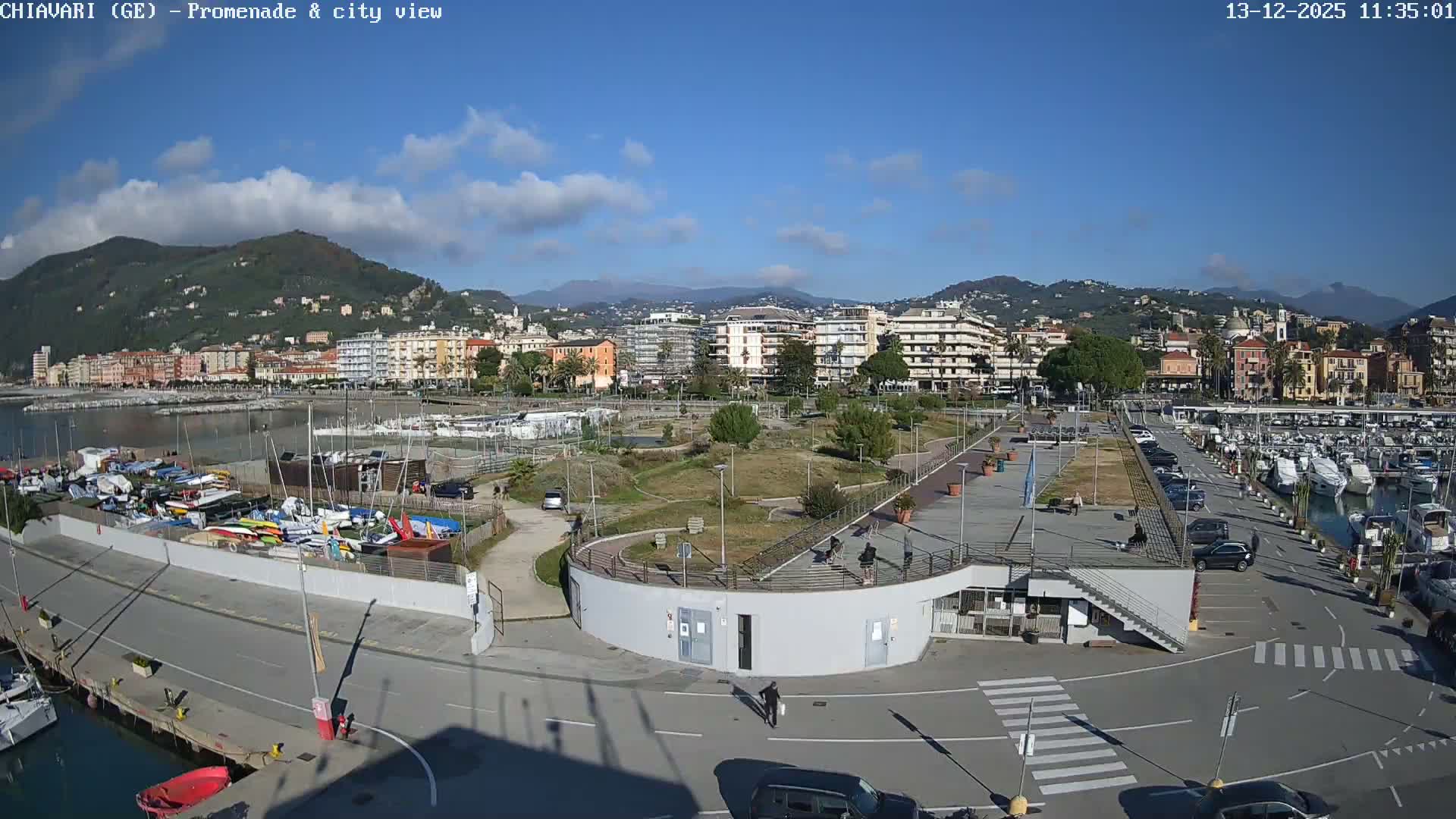 Chiavari Tourist Port Live Cam - Genoa, Liguria, Italy