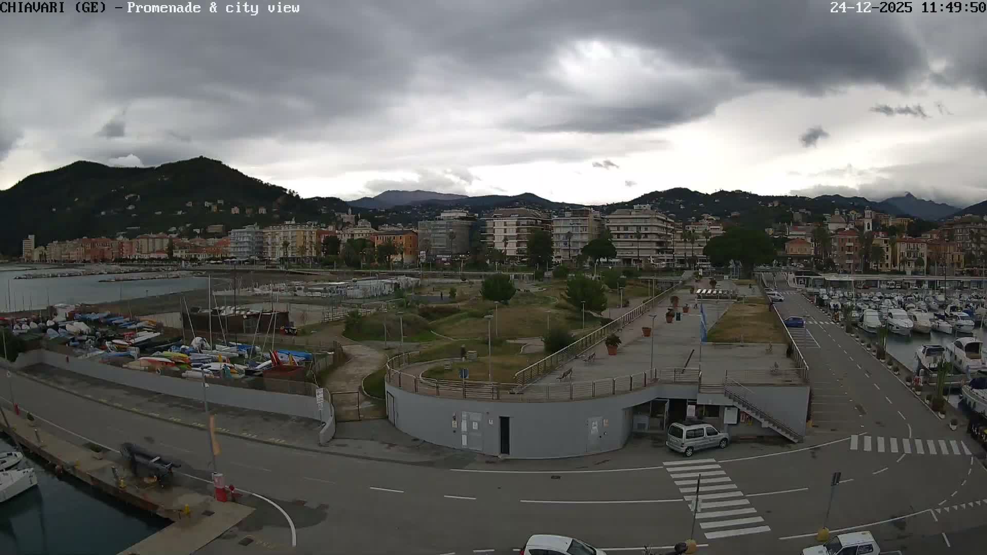 Chiavari Tourist Port Live Cam - Genoa, Liguria, Italy