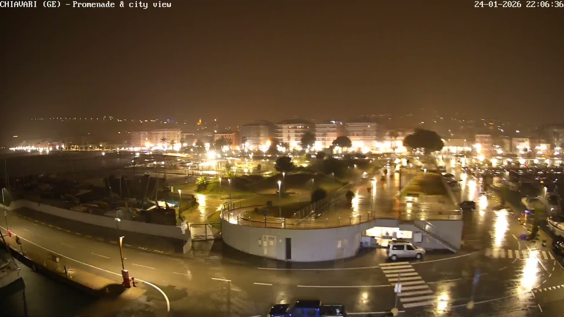 Chiavari Tourist Port Live Cam - Genoa, Liguria, Italy