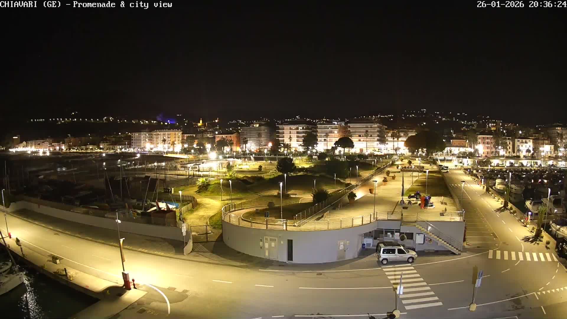Chiavari Tourist Port Live Cam - Genoa, Liguria, Italy