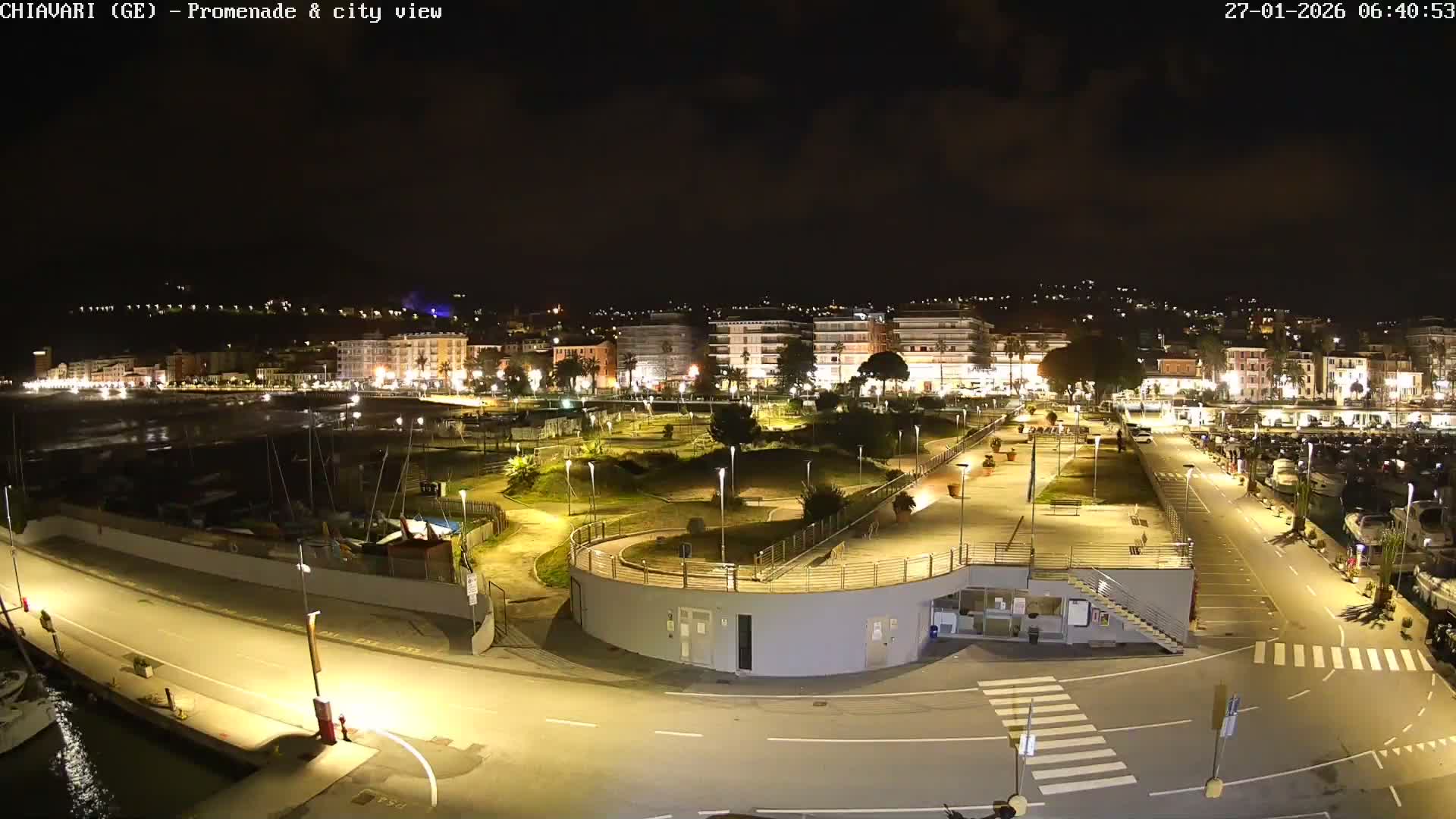 Chiavari Tourist Port Live Cam - Genoa, Liguria, Italy