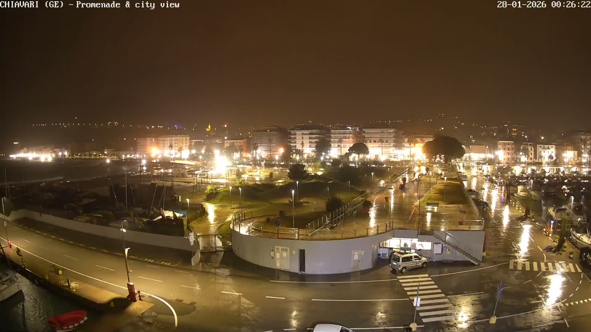 Chiavari Tourist Port Live Cam - Genoa, Liguria, Italy
