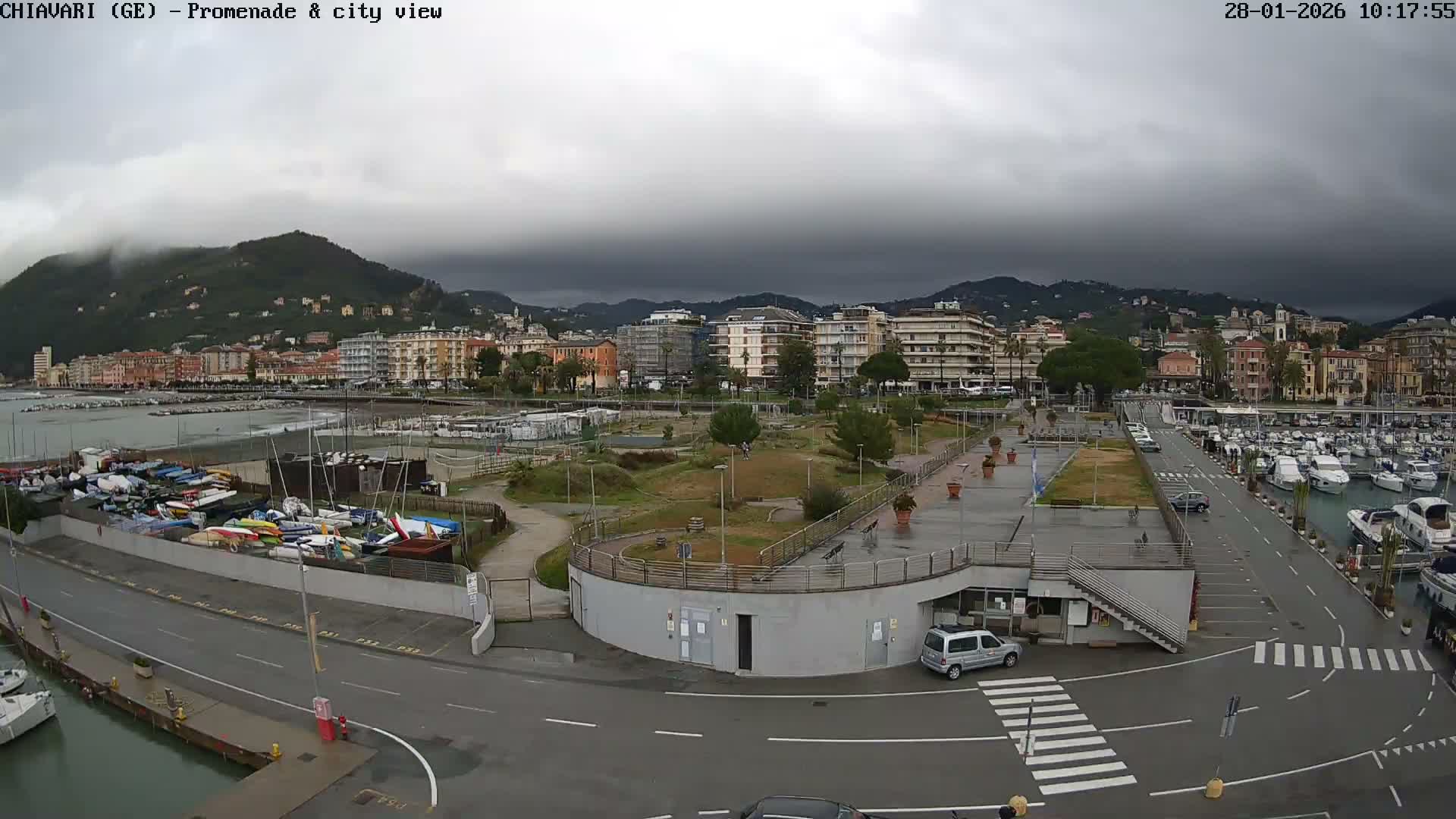Chiavari Tourist Port Live Cam - Genoa, Liguria, Italy