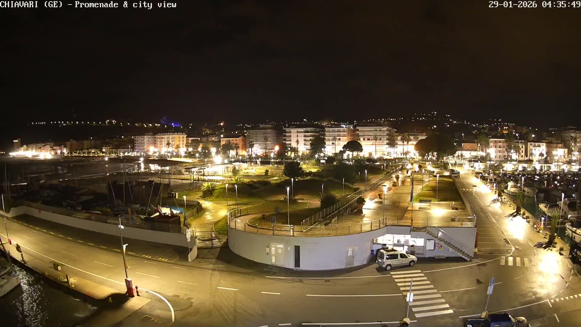 Chiavari Tourist Port Live Cam - Genoa, Liguria, Italy