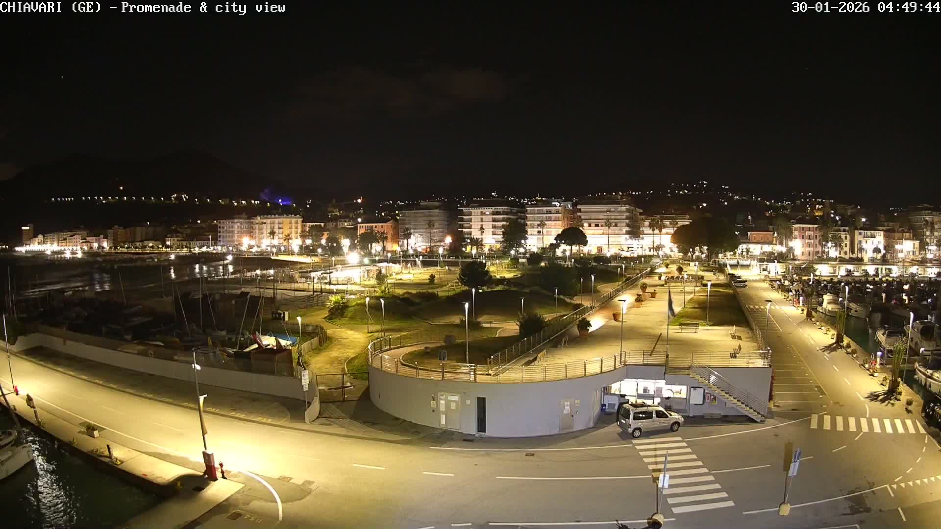 Chiavari Tourist Port Live Cam - Genoa, Liguria, Italy