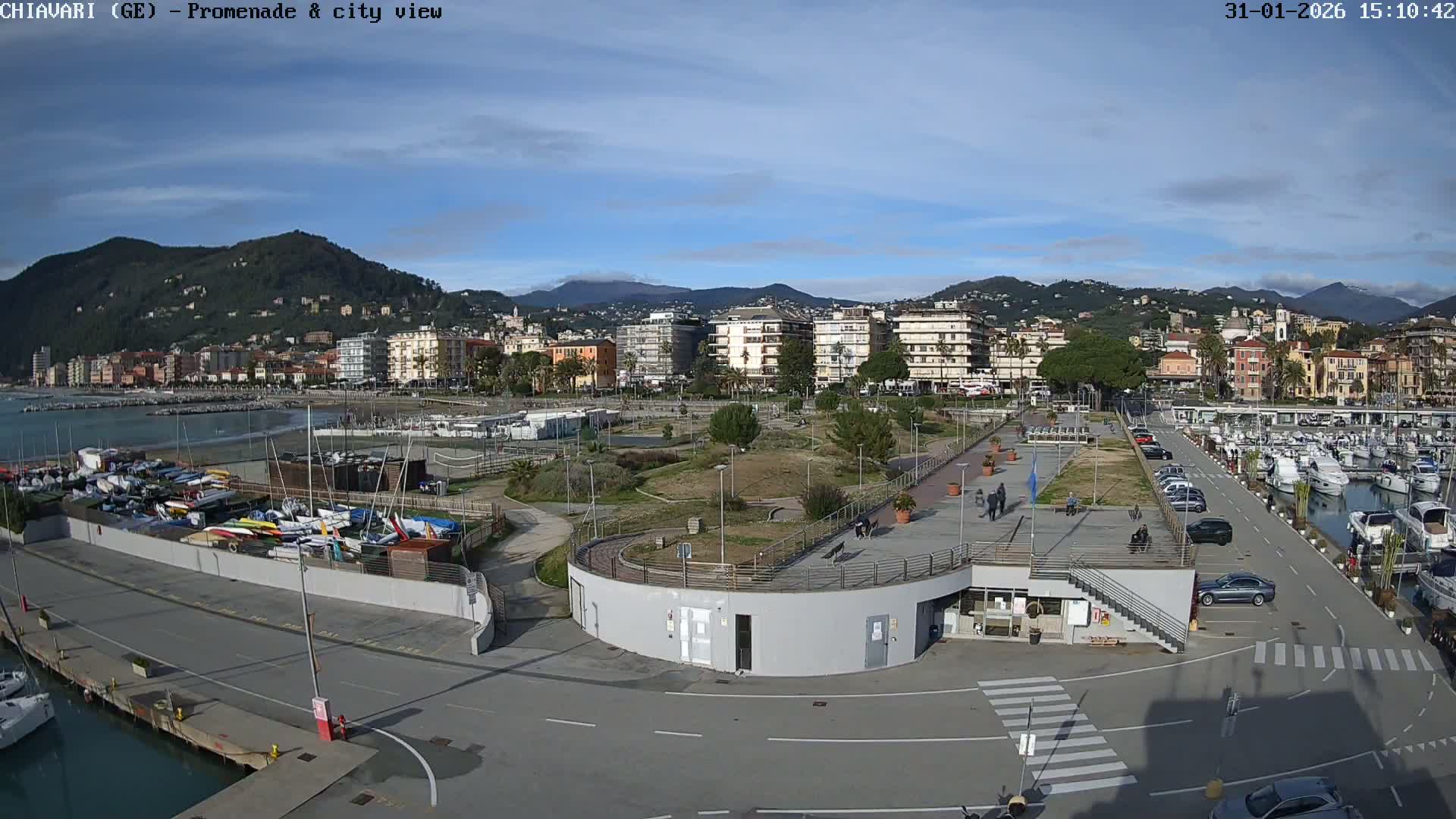 Chiavari Tourist Port Live Cam - Genoa, Liguria, Italy