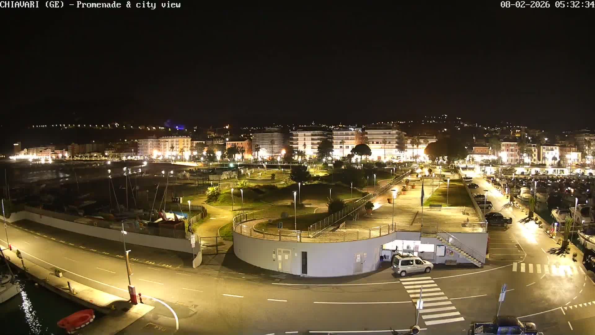 Chiavari Tourist Port Live Cam - Genoa, Liguria, Italy