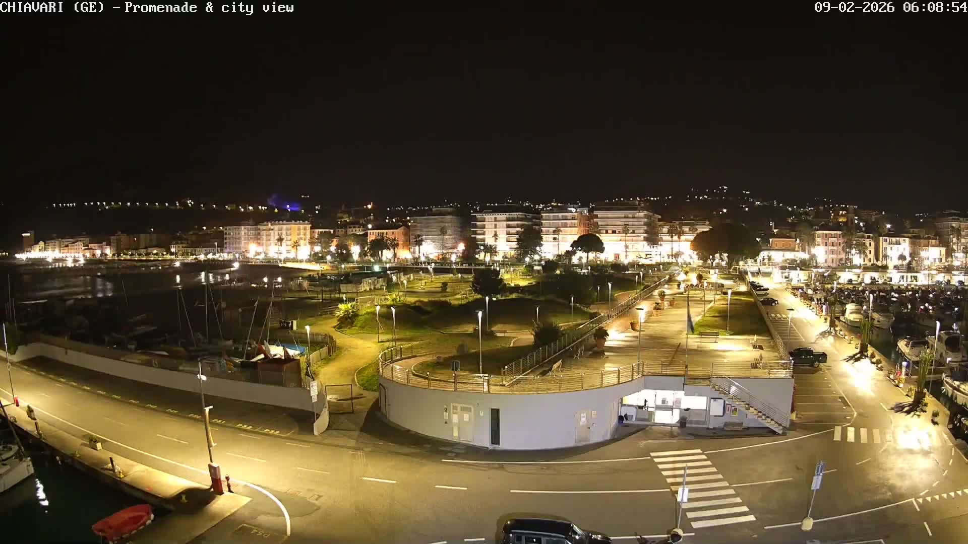 Chiavari Tourist Port Live Cam - Genoa, Liguria, Italy