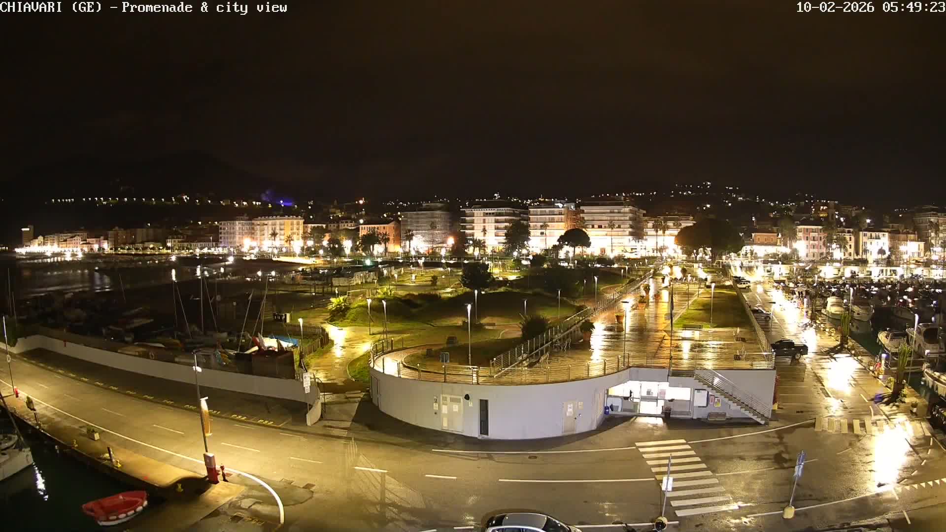 Chiavari Tourist Port Live Cam - Genoa, Liguria, Italy