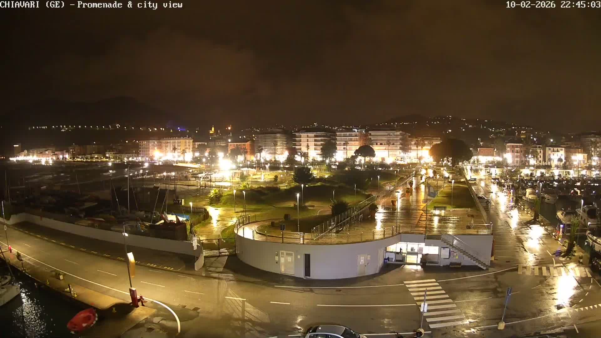 Chiavari Tourist Port Live Cam - Genoa, Liguria, Italy