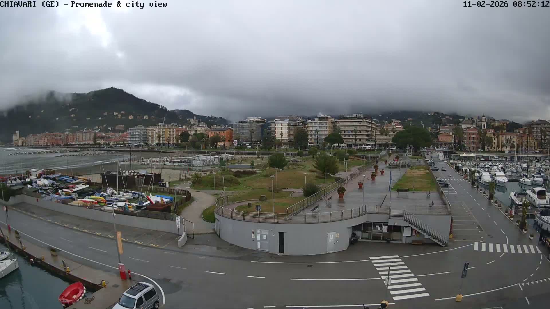 Chiavari Tourist Port Live Cam - Genoa, Liguria, Italy