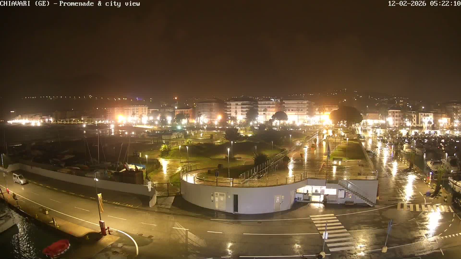 Chiavari Tourist Port Live Cam - Genoa, Liguria, Italy