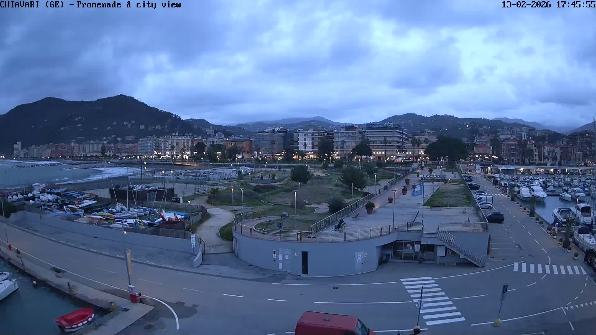 Chiavari Tourist Port Live Cam - Genoa, Liguria, Italy