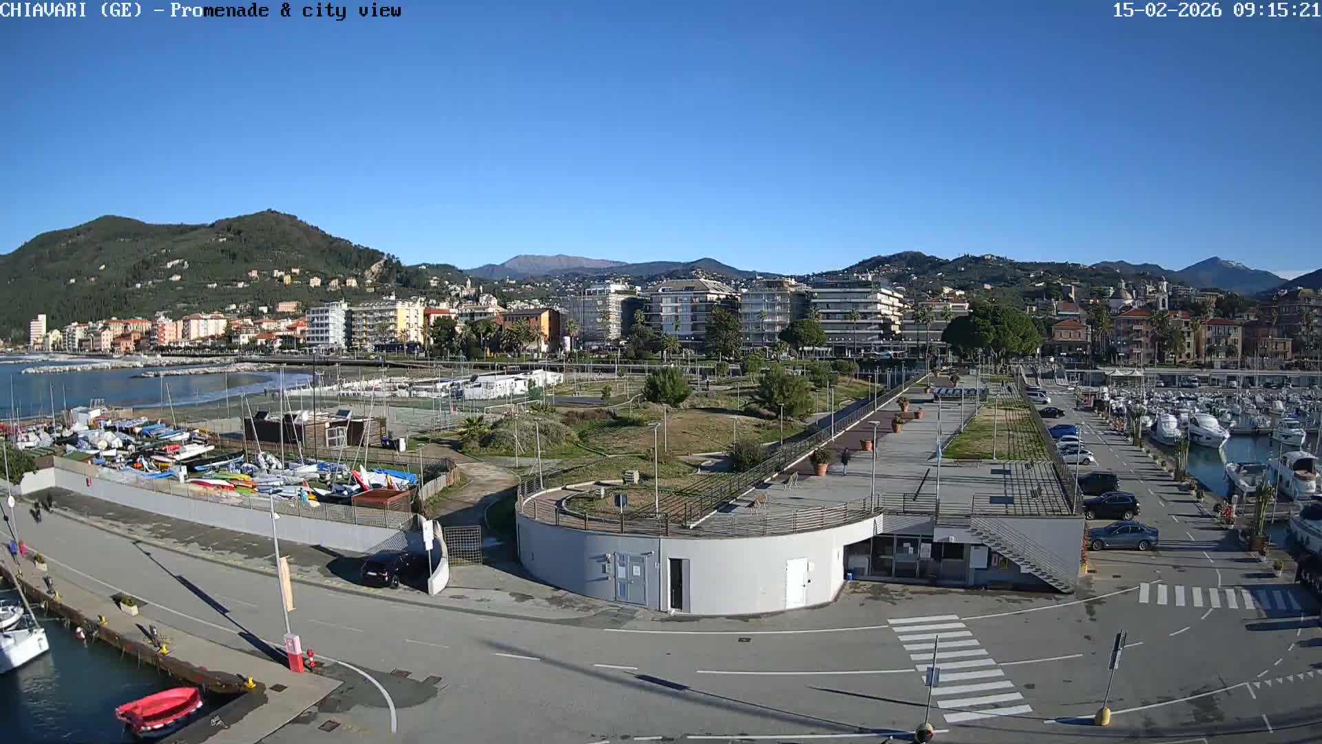Chiavari Tourist Port Live Cam - Genoa, Liguria, Italy