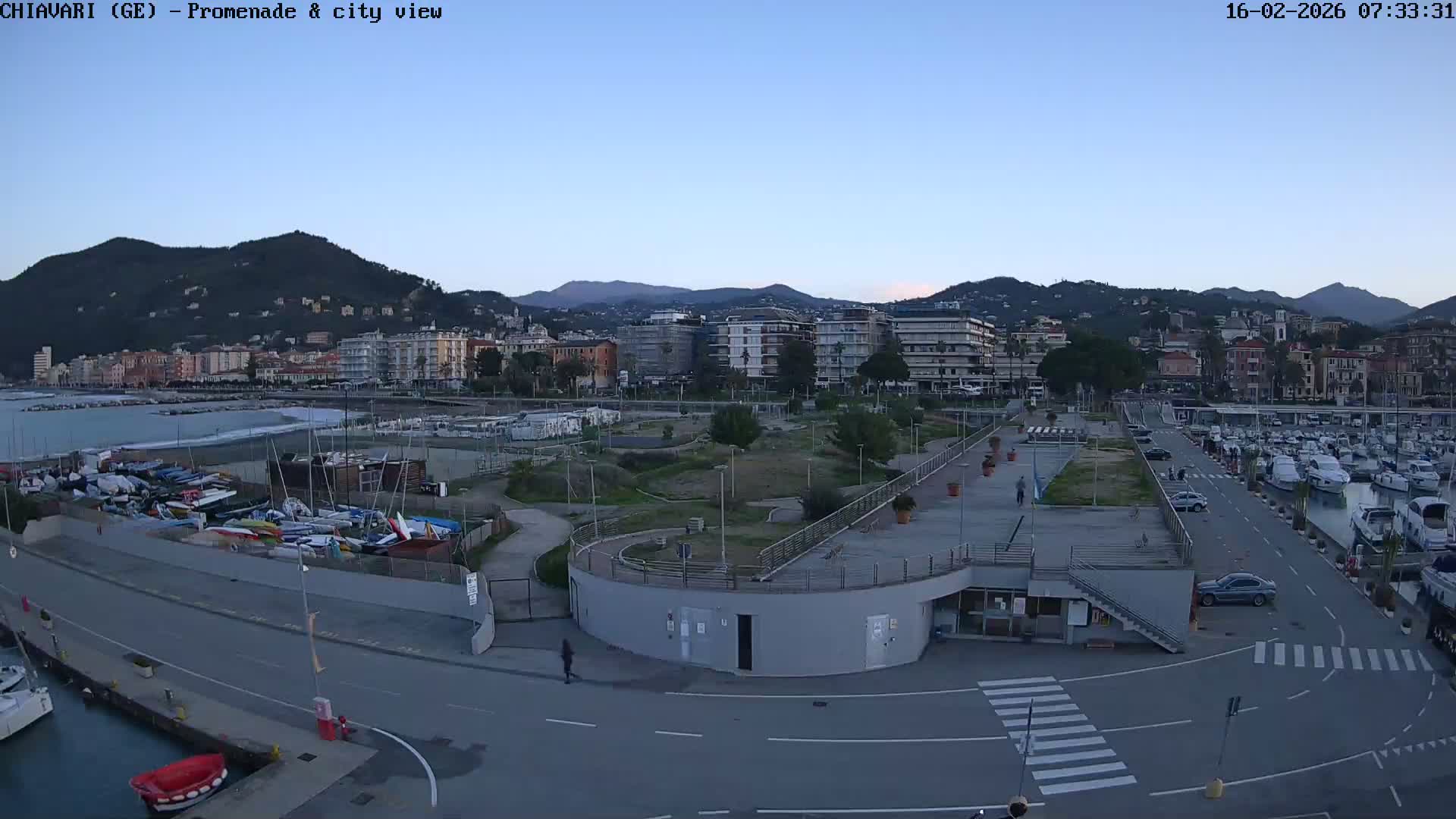 Chiavari Tourist Port Live Cam - Genoa, Liguria, Italy