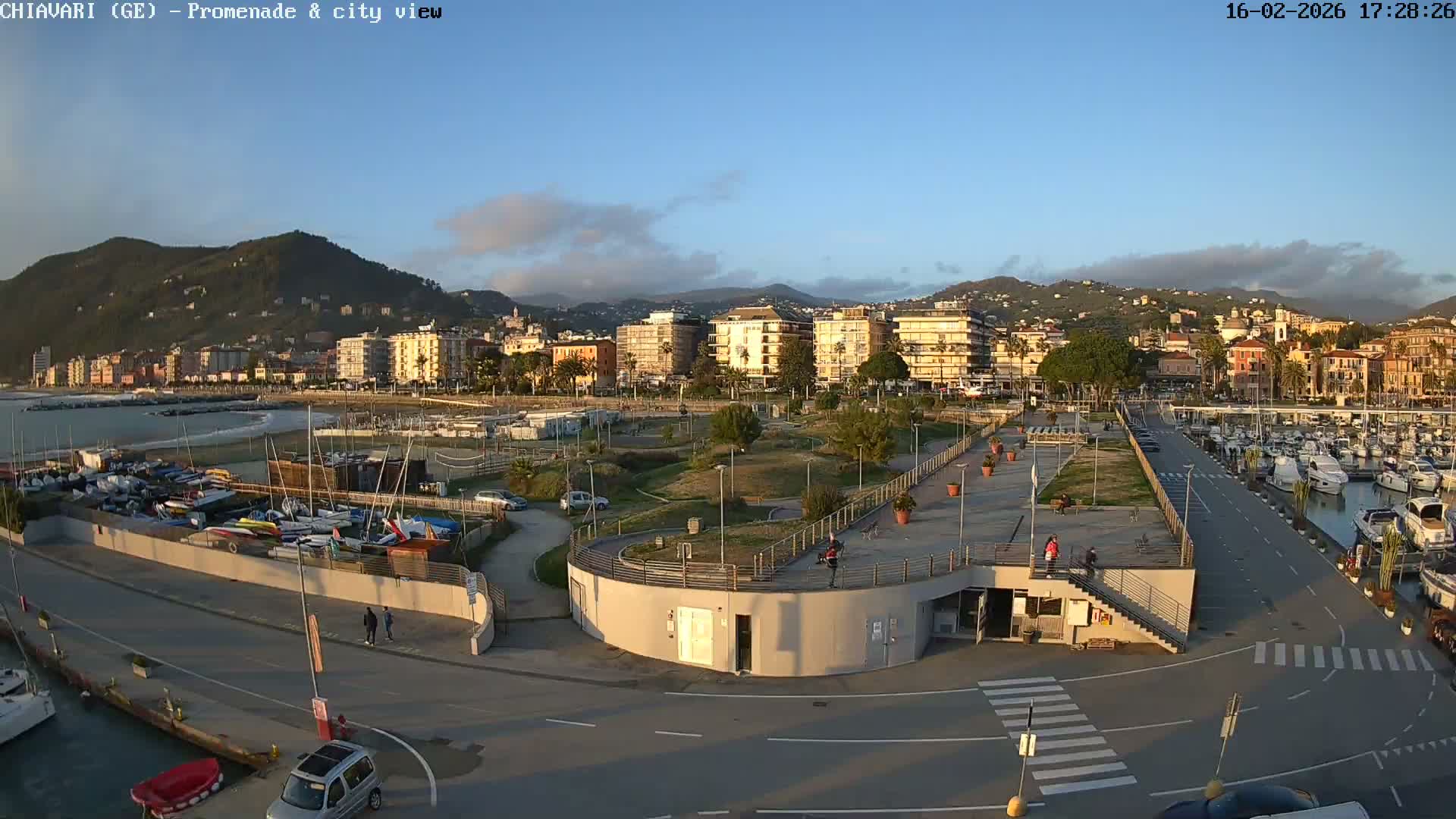 Chiavari Tourist Port Live Cam - Genoa, Liguria, Italy