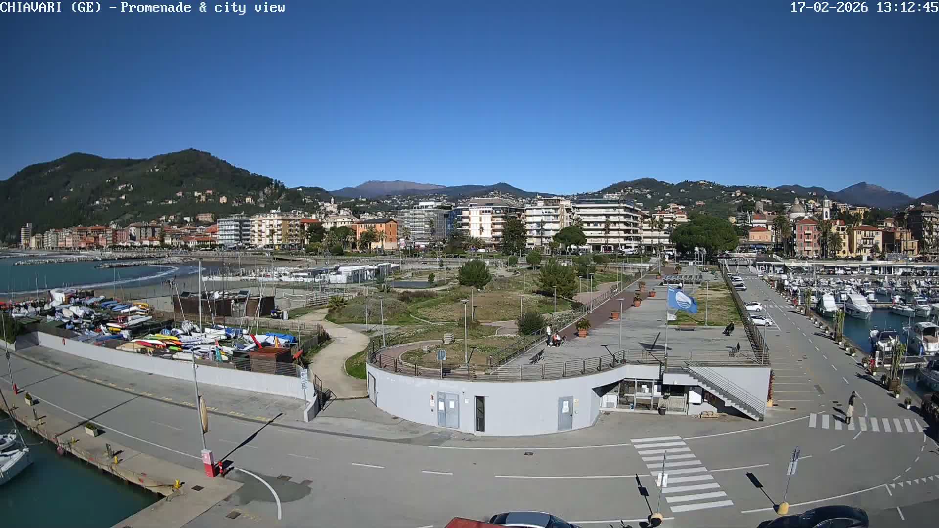 Chiavari Tourist Port Live Cam - Genoa, Liguria, Italy