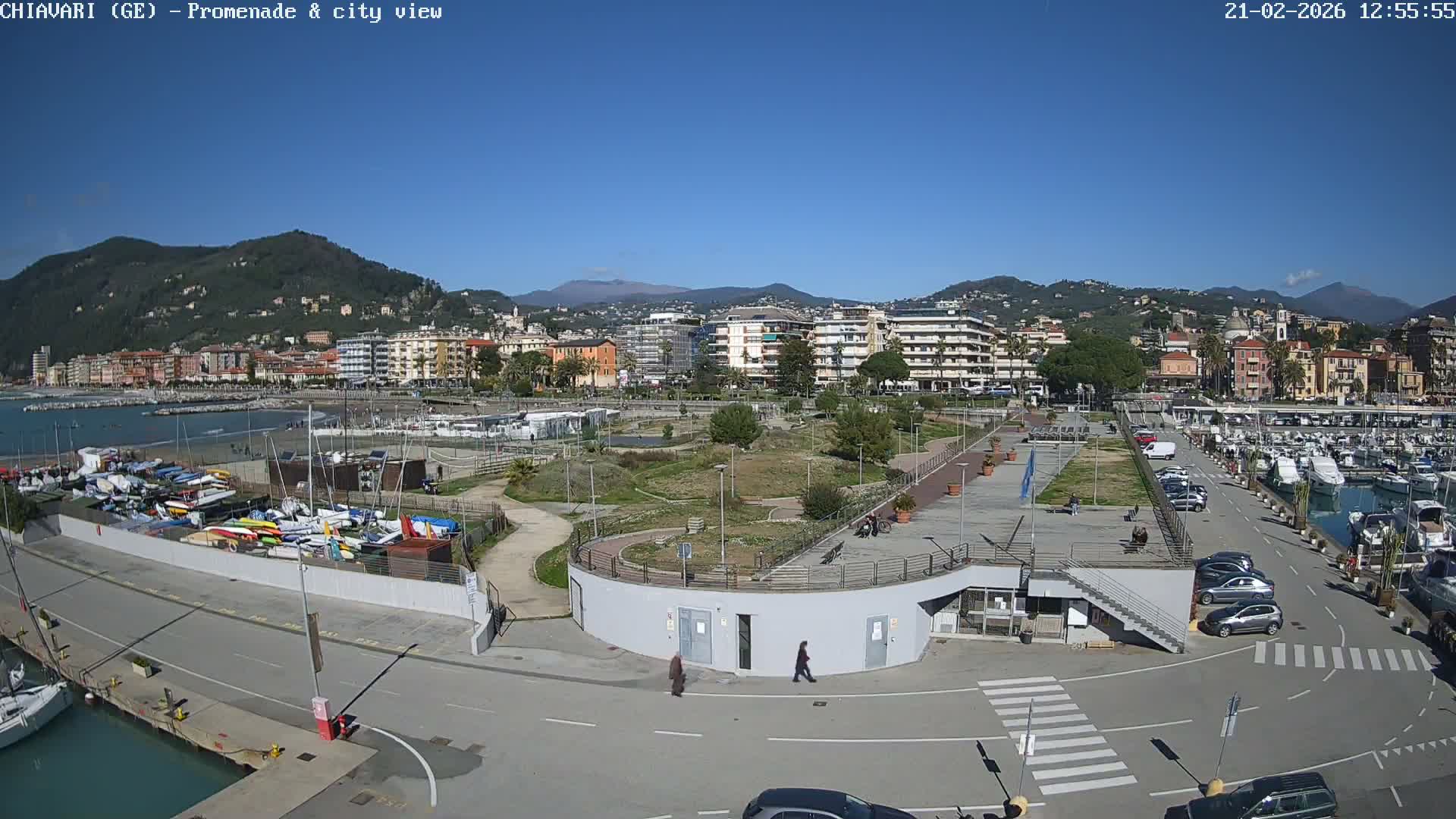 Chiavari Tourist Port Live Cam - Genoa, Liguria, Italy