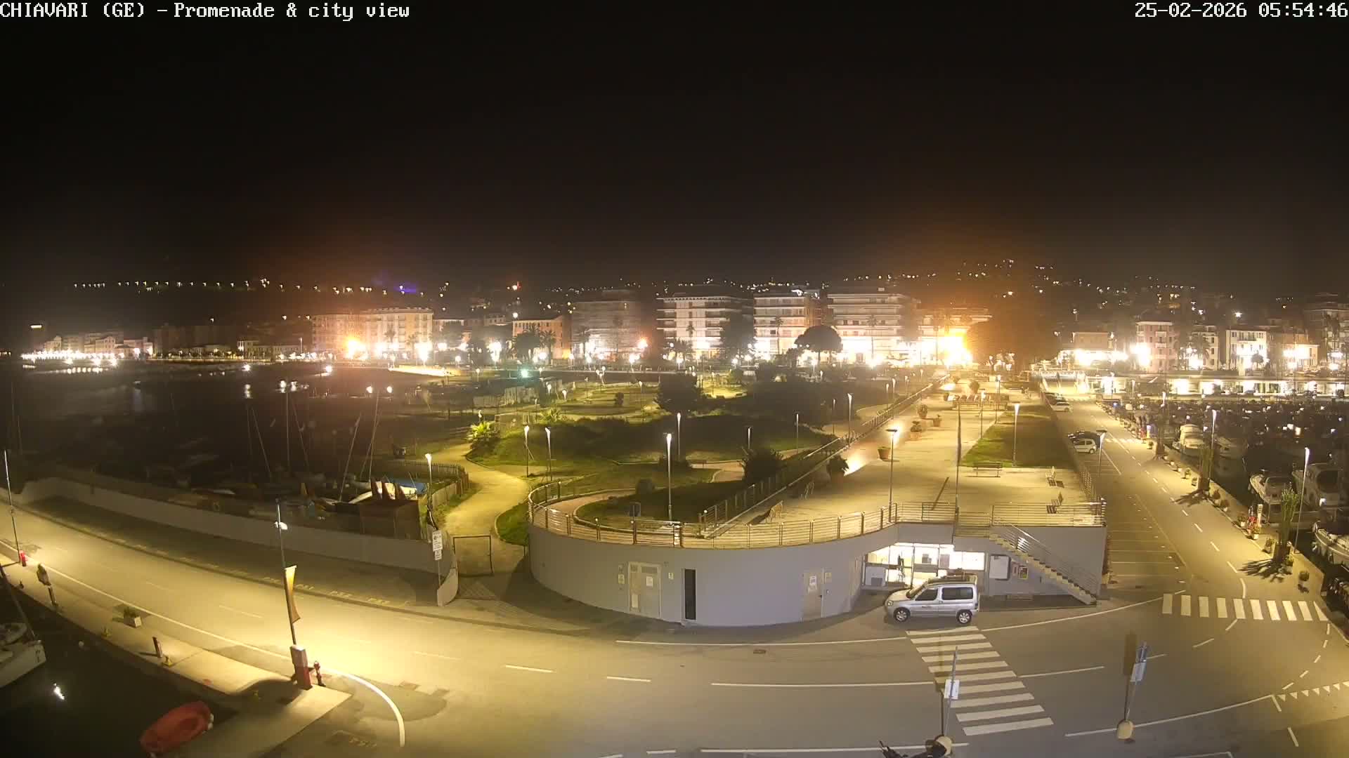Chiavari Tourist Port Live Cam - Genoa, Liguria, Italy