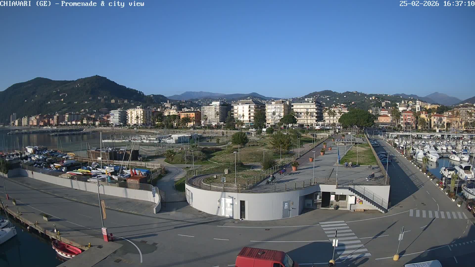 Chiavari Tourist Port Live Cam - Genoa, Liguria, Italy