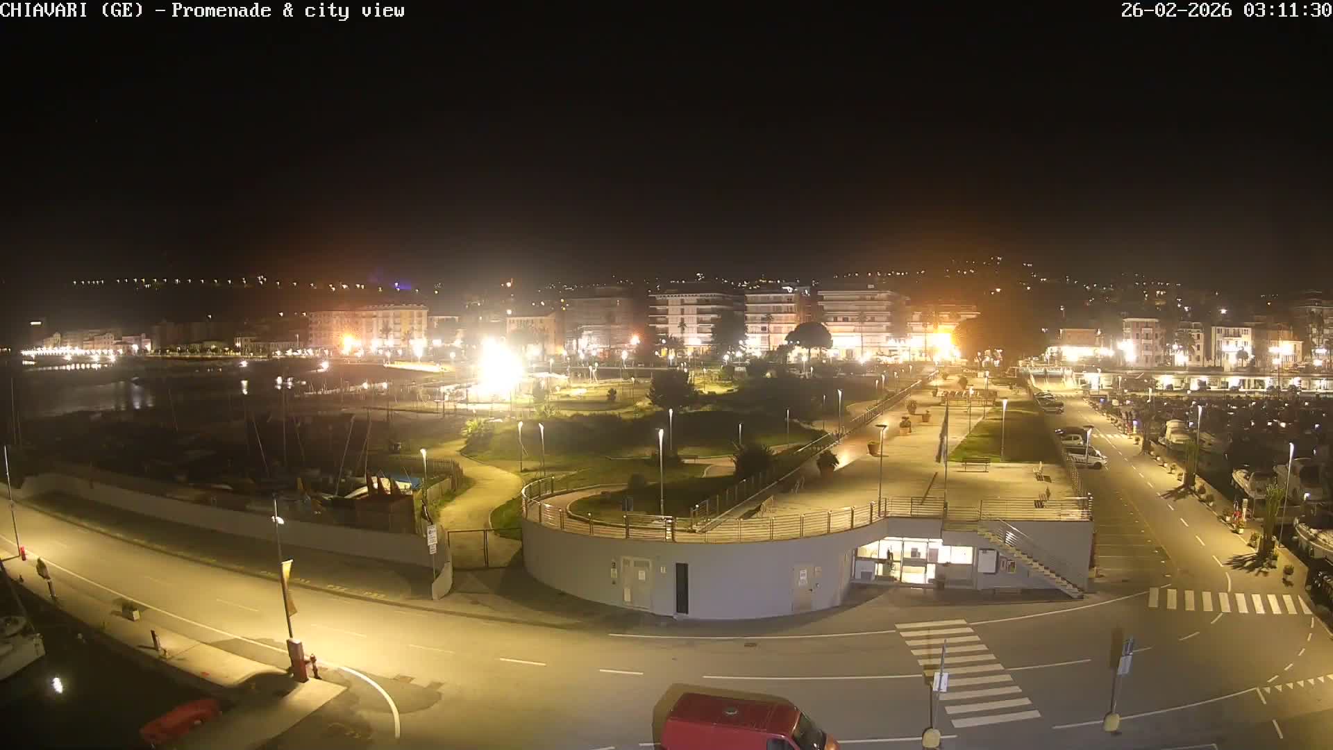 Chiavari Tourist Port Live Cam - Genoa, Liguria, Italy