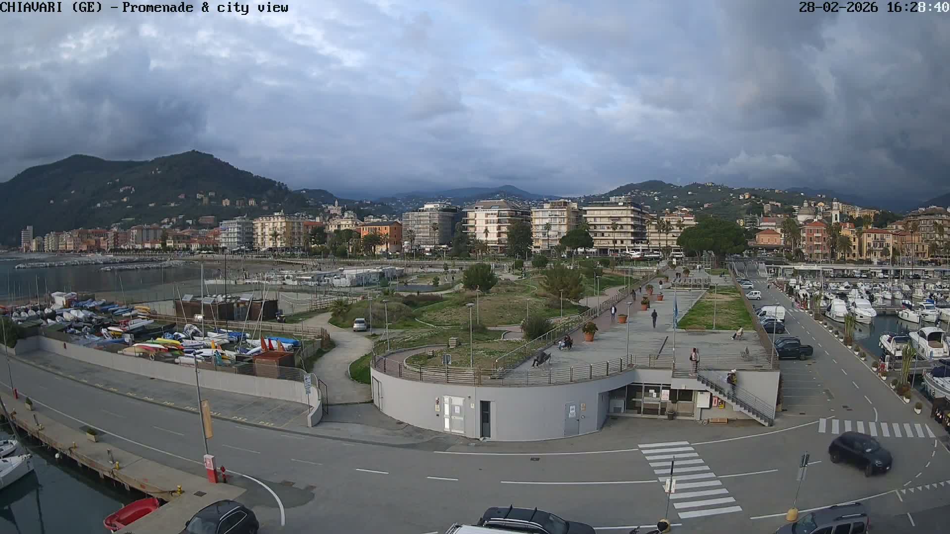 Chiavari Tourist Port Live Cam - Genoa, Liguria, Italy